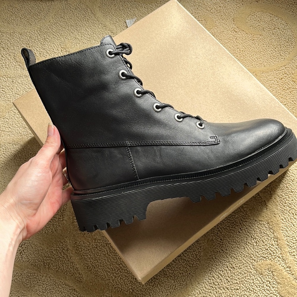 The Rayna Lace-Up Boot in Leather - Picture 5 of 5